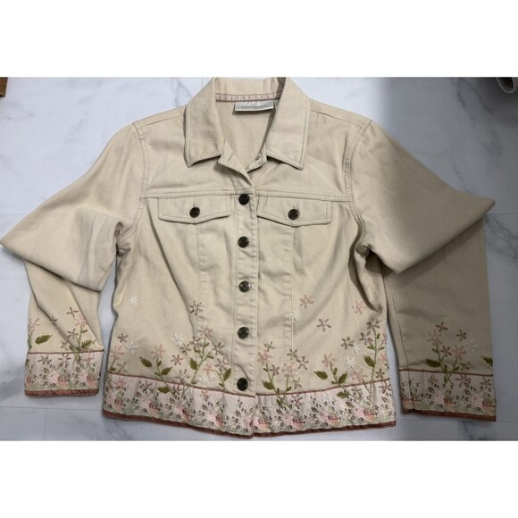 Susan Bristol Jackets & Blazers - Susan Bristol Vintage Floral Embroidered Jacket Women’s Small Cottagecore